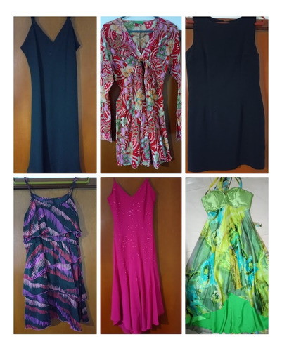 Lote De Vestidos Importados Usados Talla L