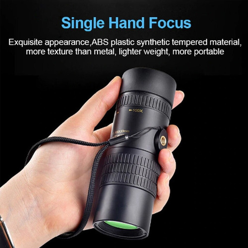 Imagen 4 de 9 de Monocular 4k 10-300x40mm Super Teleobjetivo Zoom Telescopio