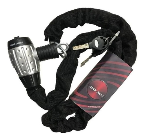Cadena/linga De Seguridad Bici-moto Forrada En Tela 6x1200mm