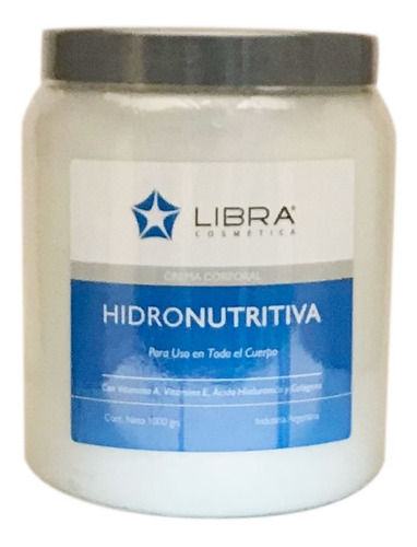 Crema Hidronutritiva Y Regeneradora Corporal Libra Kilo