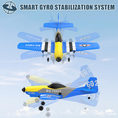 Avión De Combate Mostop Rc Plane 3 Ch Rtf 2.4ghz Color