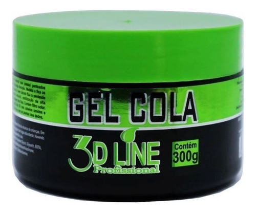 Gel Cola 3d Line Profissional 300g Kit Com 10 Un