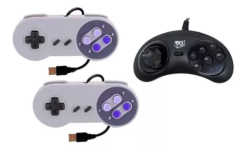 Controle Super Nintendo Snes Joystick Usb Jogos Emulador Pc - Maxi  Utilidades