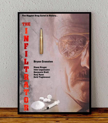 Cuadro 33x48 Poster Enmarcado The Infiltrator Pelicula