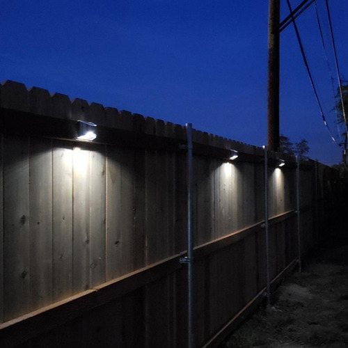 4 Lámpara De Pared Solar Al Aire Libre Impermeable Jardín