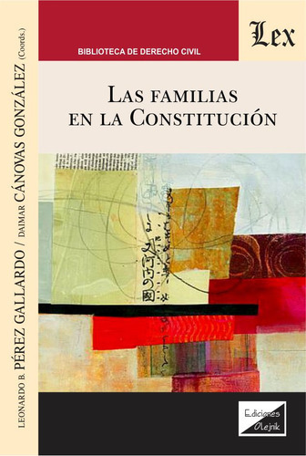 Las Familias En La Constitucion, De Perez Gallardo Leonardo B. Editorial Olejnik, Tapa Blanda En Español, 2020