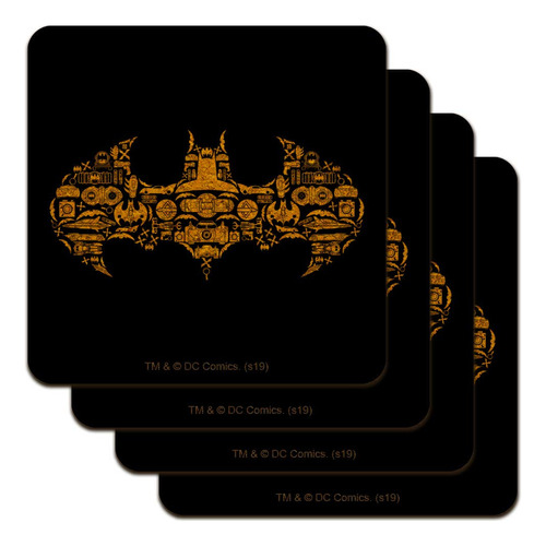 Batman Batman Icons Logo Bajo Perfil Novedad Corcho Coaster