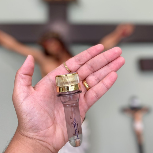 Kit 10 Chaveiro Aspersório Nossa Senhora Aparecida Plástico