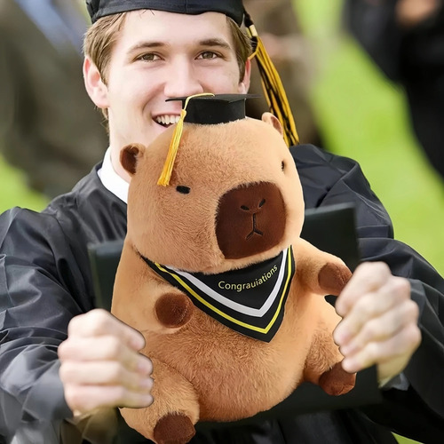 Peluche De Capibara De Graduación, 2 Piezas