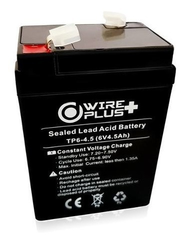 Bateria Backup 6v 4,5amp Wireplus+