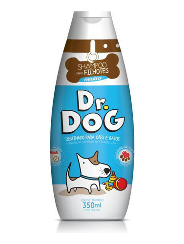 Shampoo Dr. Dog Neutro Para Filhotes Perfumaria Fina 350 Ml