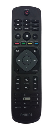 Control Remoto Para Tv Philips Urmt42hg006 Sin Tapa