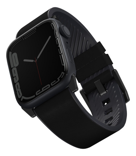 Correa De Cuero Para Apple Watch - Marca Uniq Modelo Straden - Color Negro