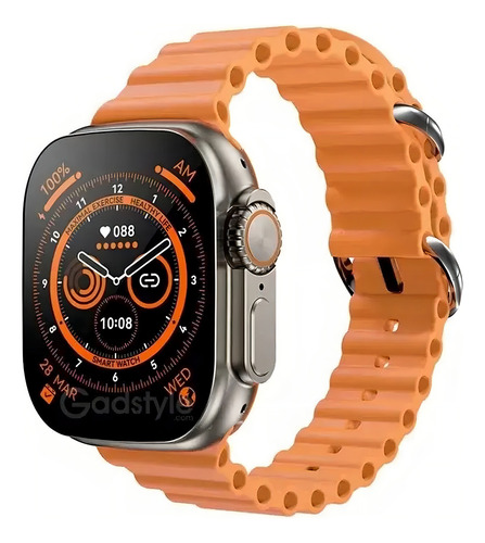 Smart Watch W68 Ultra Serie 8 Nfc Tela 49mm + Pulseira Extra Cor Da Caixa Preto Cor Da Pulseira Preto