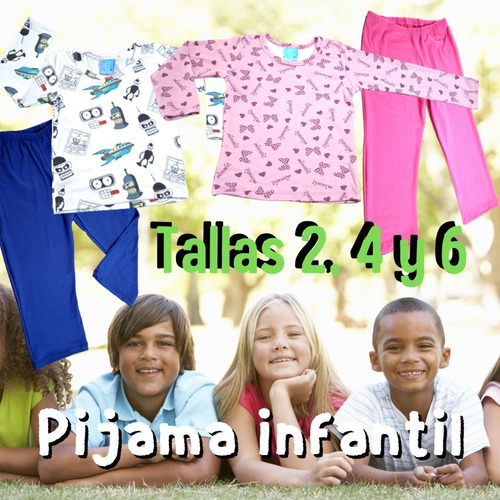 Pijamas Para Niños Y Niñas Algodón Microdurazno 