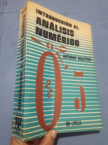 Libro Introducción Al Análisis Numérico De Anthony Ralston
