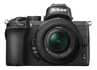 Camara Nikon Z50 Mirrorless + Lente 16-50mm F/3.5-6.3 Vr Ii