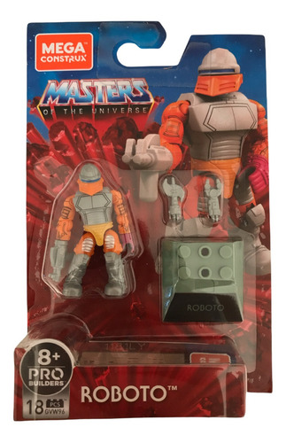 Roboto Mega Construx Heroes He-man Motu Gvw96 18pz (Usado)