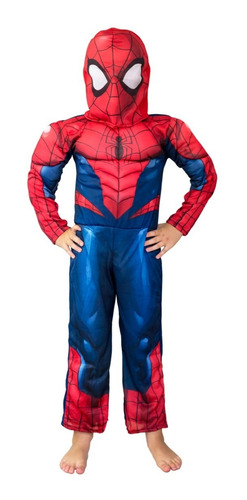 Disfraz Hombre Araña Spiderman Con Musculo Original New Toys