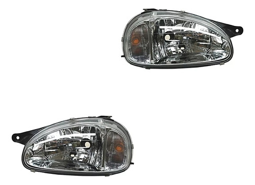 Par Faros Chevy Monza Lisos Vidrio 03 02 01 00 99 98 97 96 