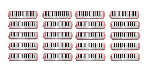 Combo Melodicas Rosa X 20un + Funda + Boquilla Cuota