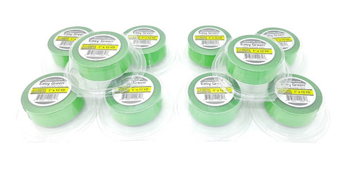 Fita Walker Tape Easy Green Verde 12m X 2.5 Cm- Kit C/10