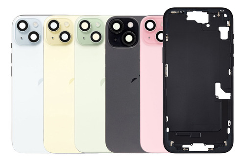 Carcaça Chassi Compatível iPhone 15 Plus Completa + Botões