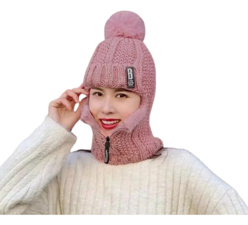 Gorro De Invierno Con Bufanda Integrada