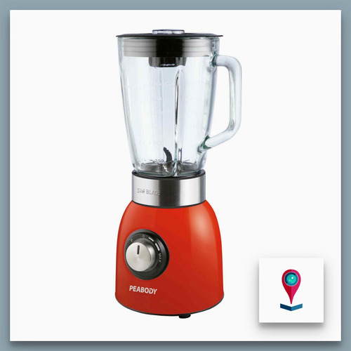 Imagen 4 de 6 de Licuadora Peabody PE-LN800 1.5 L roja con jarra de vidrio 220V