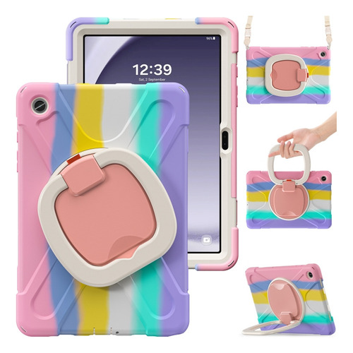 Funda De Pc De Silicona Rosa Para Samsung Galaxy Tab A9+