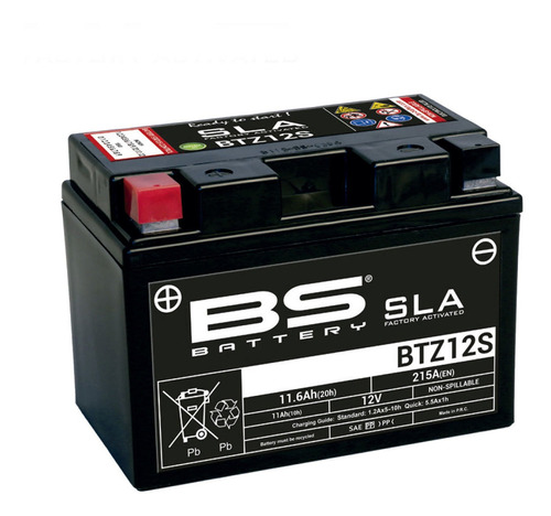 Bateria Moto Bs Battery Btz12s / Ytz12 Super Tenere - Fas