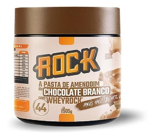 Rock Pasta De Amendoim 505g - Rock Peanut - Chocolate Branco