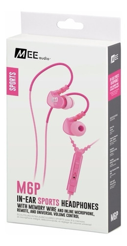 Auriculares Mee Audio M6p Pk Deportivos Con Microfono Sports