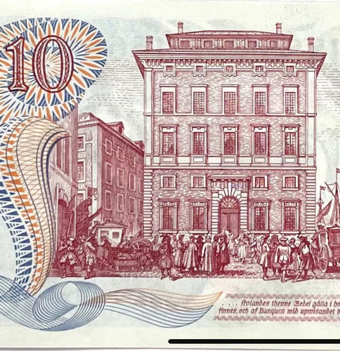 Billete Suecia Año 1968 | 10 Krona | 300 Años