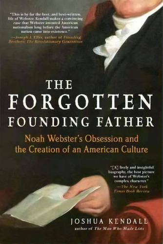 The Forgotten Founding Father, De Joshua Kendall. Editorial Berkley Books, Tapa Blanda En Inglés