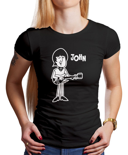 Polo Dama The Beatles John (d0429 Boleto.store)