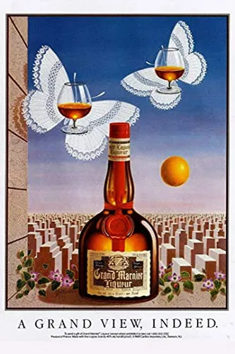 Cartel De Metal Grand Marnier Para Decorar Cocina, Bar O Gar