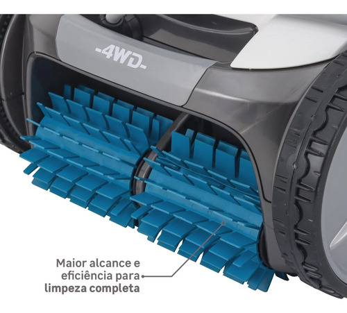 Robo Limpador De Piscina Smart Automático Fundos E Paredes