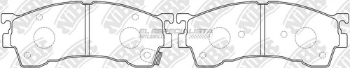 Pastillas De Freno Mazda Telstar 1.8 1995 Nibk