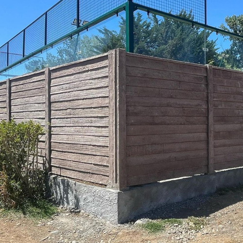 Cierro Madera De Hormigón 200 Cm / 13 Placas Timbercret / Ml