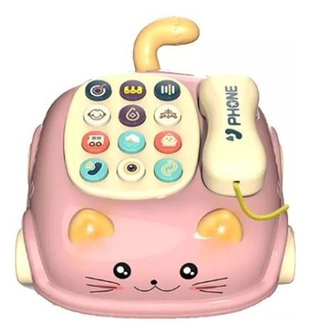 Teléfono Infantil Musical Cat Pull Phone 