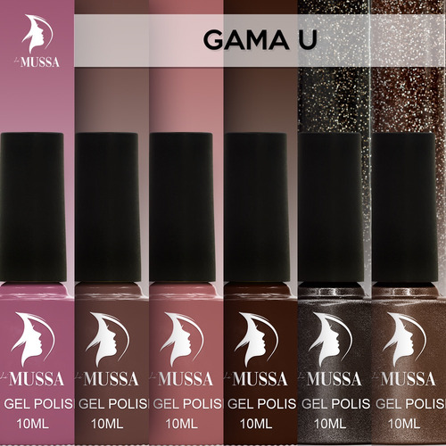 Gama De Gel Semipermanente Mussa 6 Pzs Para Uñas U