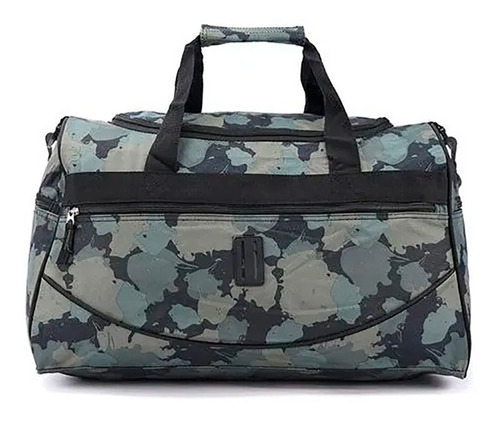 Mochila Sacola Viagem Academia Camuflada Clio Cor Verde