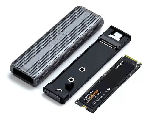 Carcasa Para Ssd M.2 Nvme Satechi / Usb-c Color Space Gray
