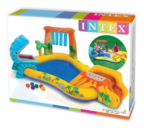 Piscina Intex Dinossauro Play Center Diversão Verão 57444