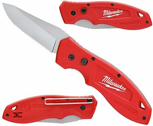 Milwaukee 48-22-1990 Fastback Cuchillo Plegable Liso