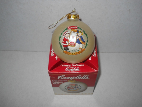 Ornamento Navideño Esfera Campbells 1999 Nuevo Milenio (Usado)
