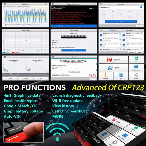 Imagen 6 de 8 de Escaner Automotriz Launch Creader Crp123e Motor Caja Abs G2