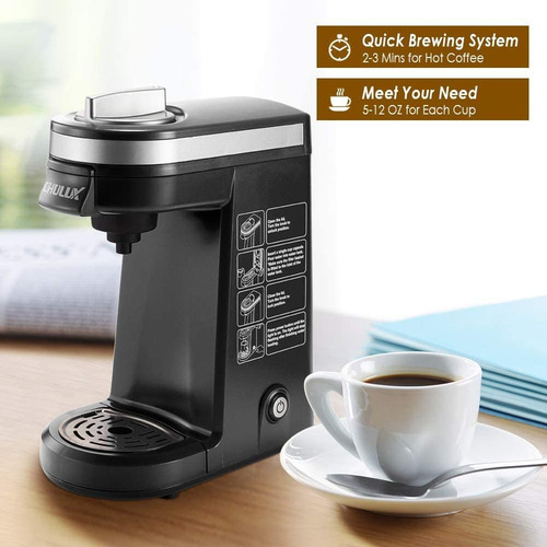 Chulux Single Serve Cafetera Brewer Para Single Cup Caps