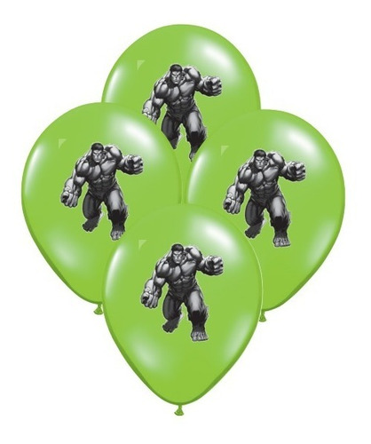 Globos Hulk Avengers 12 Pulgadas X 10 Uni Chirimbolos